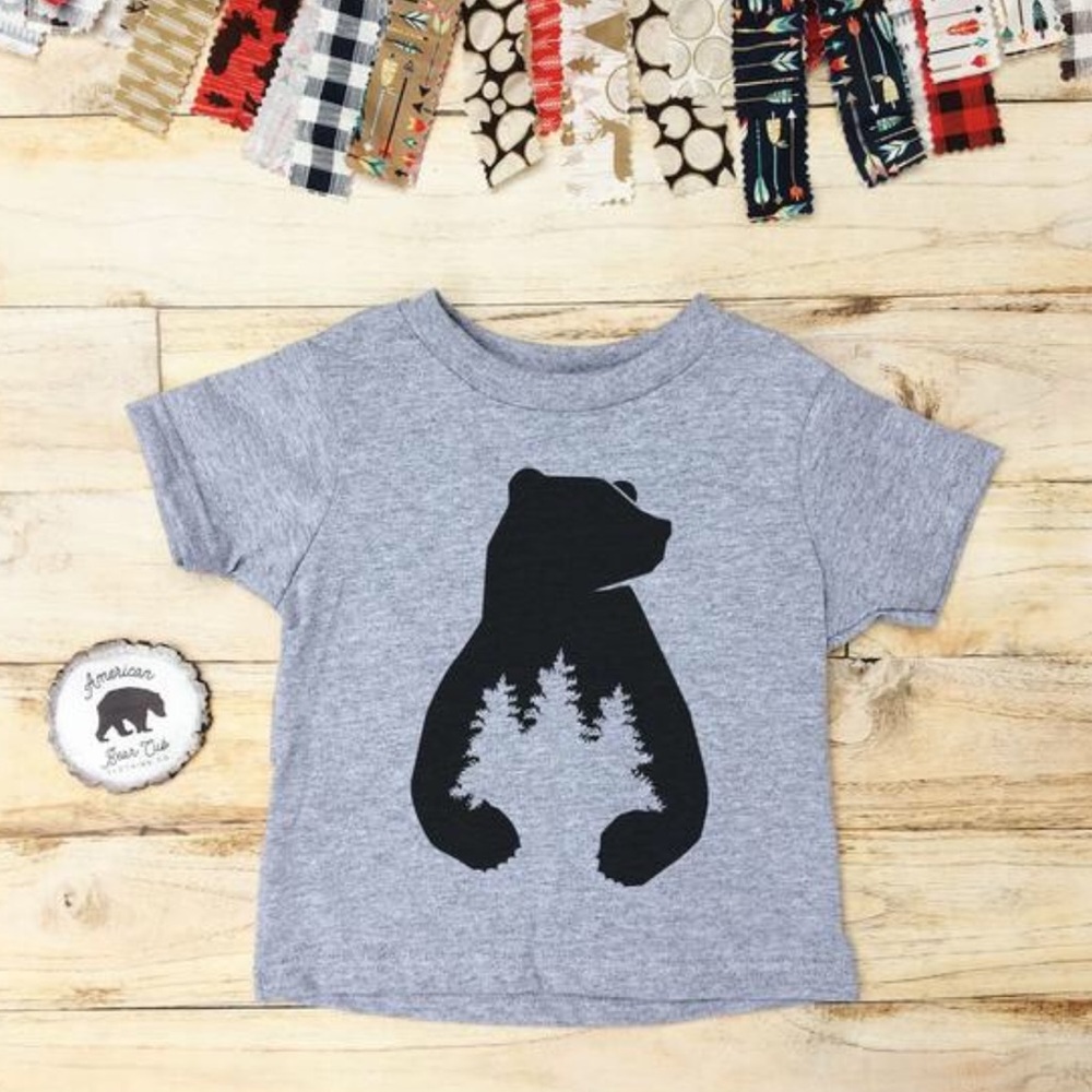 Bear shirt - baby - toddler - youth - PNW - NWT